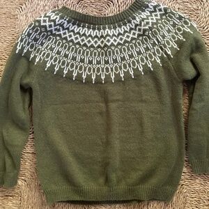 ***SOLD  fair isle sweater M NWT